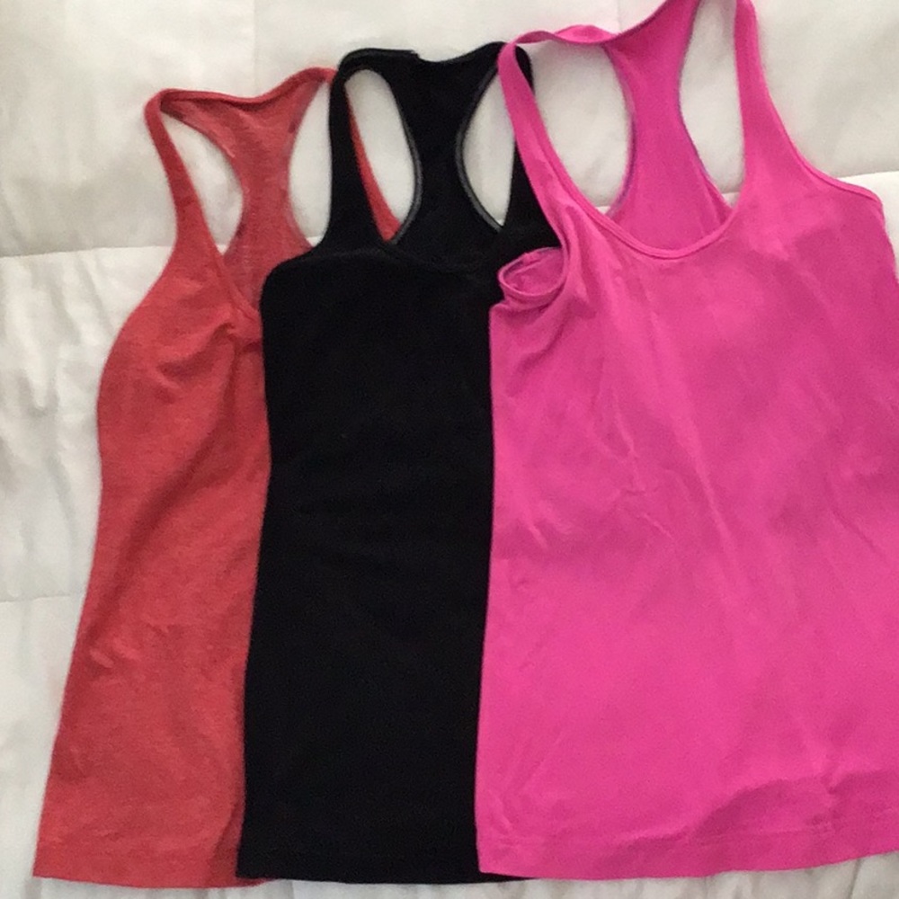 3 Lululemon original cool racer back tanks (6)